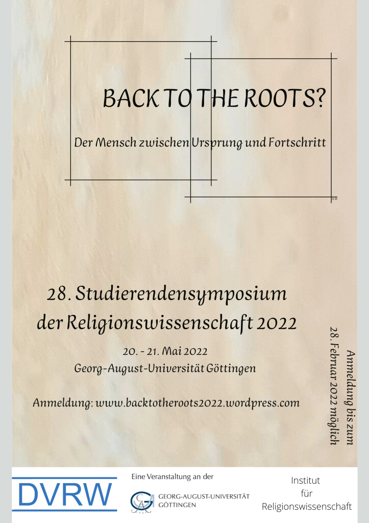 Flyer 28. Studierendensymposium Religionswissenschaft 2022